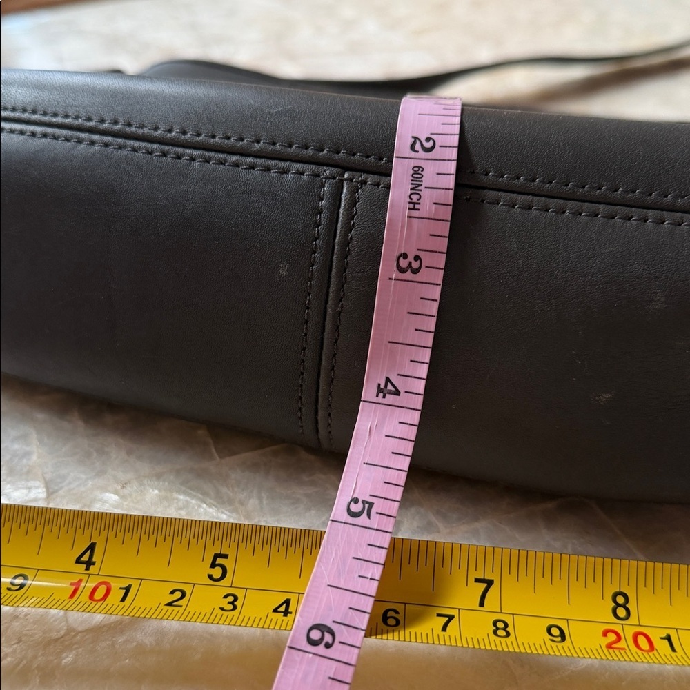 Coach Chelsea Vintage 6000 Gray Leather CrossBody Bag purse grey - Picture 13 of 13